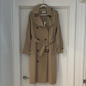 Brand new with tags!! Z Supply Double-Breasted Tan Trench Coat, Size M